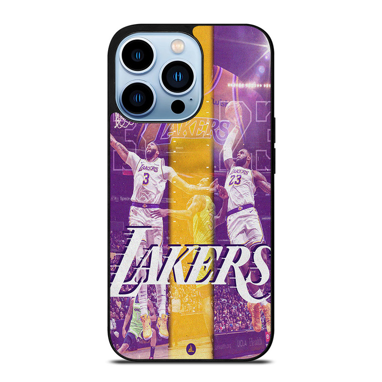 LEBRON JAMES X ANTHONY DAVIS LA LAKERS iPhone 13 Pro Max Case Cover