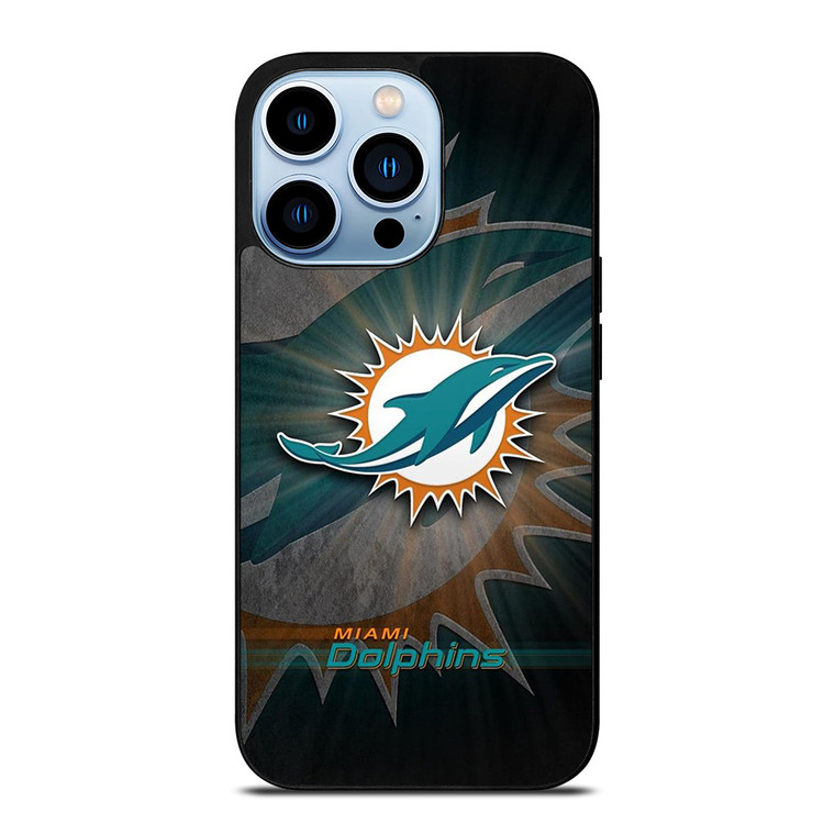 MIAMI DOLPHINS FOOTBALL METAL LOGO iPhone 13 Pro Max Case Cover MIAMI DOLPHINS FOOTBALL METAL LOGO iPhone 13 Pro Max Case Cover