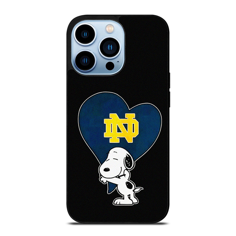 NOTRE DAME FIGHTING IRISH SNOOPY iPhone 13 Pro Max Case Cover