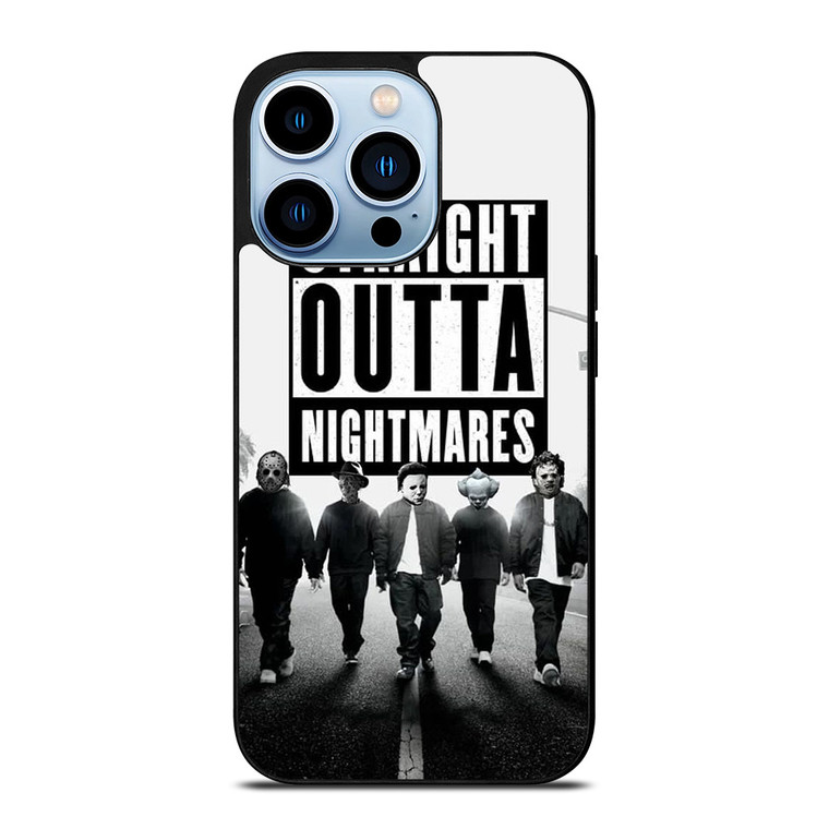 STRAIGHT OUTTA NIGHTMARES HORROR MOVIES CHARACTERS iPhone 13 Pro Max Case Cover