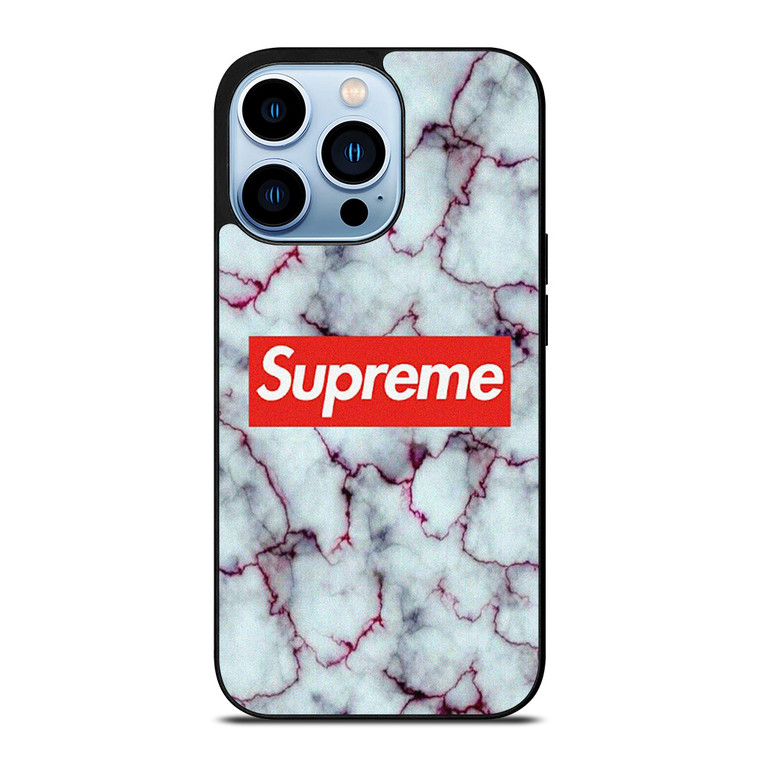 SUPREME MARBLE TEXTURE iPhone 13 Pro Max Case Cover