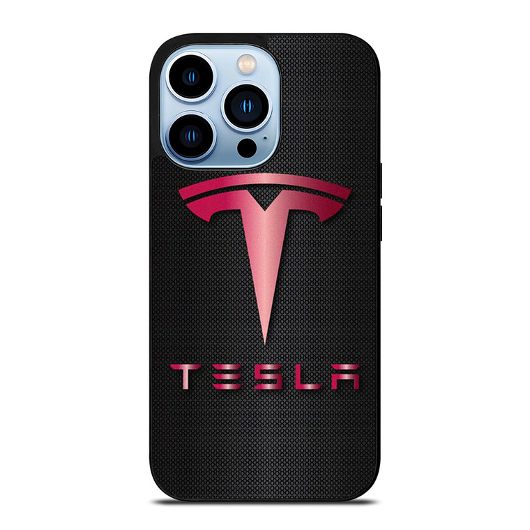 TESLA PINK CARBON iPhone 13 Pro Max Case Cover TESLA PINK CARBON iPhone 13 Pro Max Case Cover