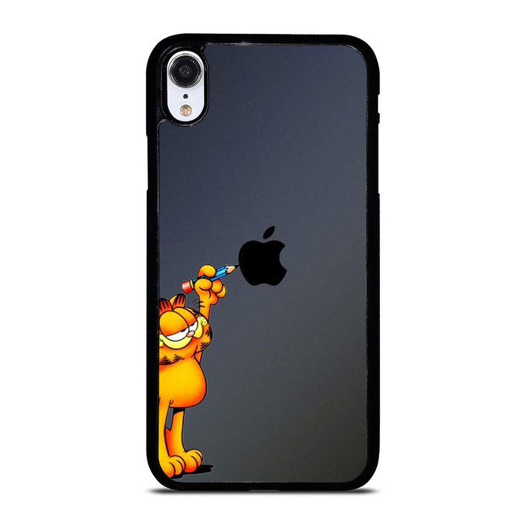 GARFIELD CAT APPLE LOGO iPhone XR Case Cover
