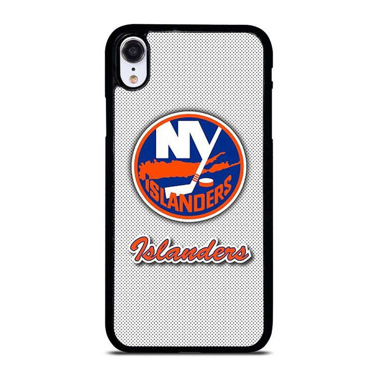 NEW YORK ISLANDERS BADGE CARBON iPhone XR Case Cover NEW YORK ISLANDERS BADGE CARBON iPhone XR Case Cover