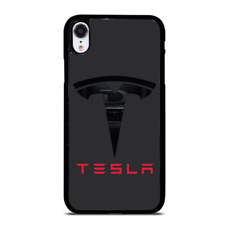 TESLA SILHOUETTE LOGO iPhone XR Case Cover