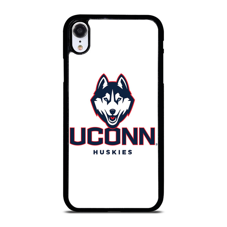 UCONN HUSKIES WHITE LOGO iPhone XR Case Cover
