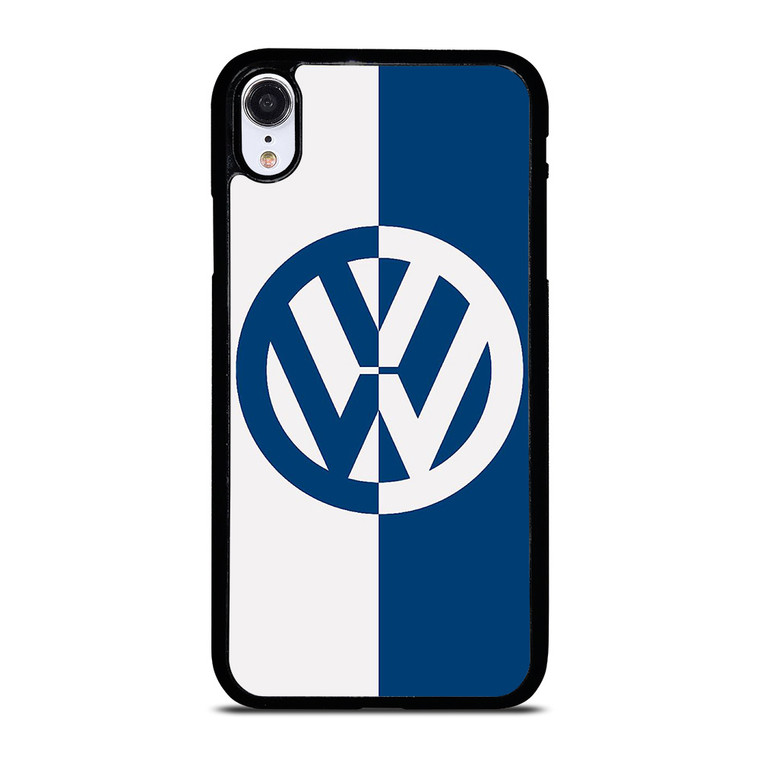 VW VOLKSWAGEN SLICED BLUE LOGO iPhone XR Case Cover VW VOLKSWAGEN SLICED BLUE LOGO iPhone XR Case Cover