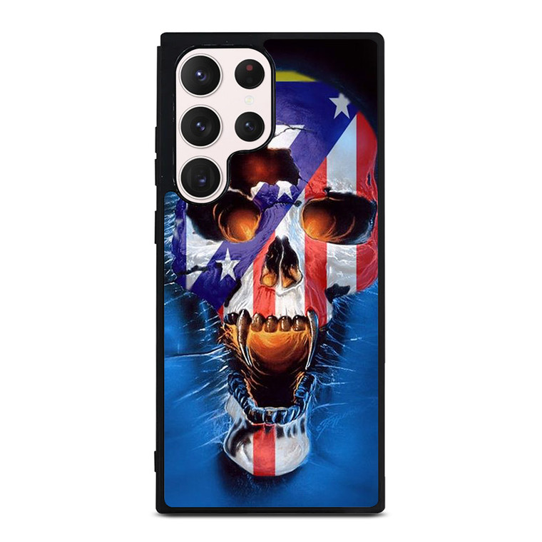 ATLETICO DE MADRID FOOTBALL SKULL Samsung Galaxy S23 Ultra Case Cover