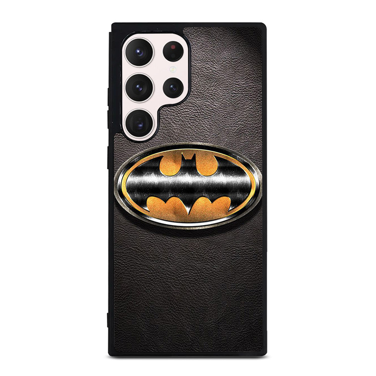 BATMAN EMBLEM LEATHER Samsung Galaxy S23 Ultra Case Cover