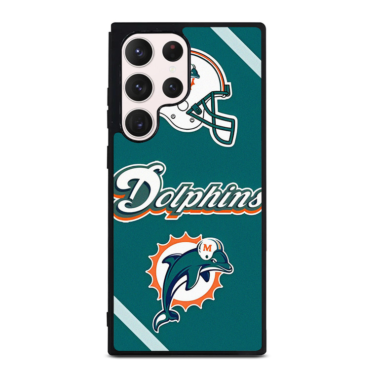 MIAMI DOLPHINS FOOTBALL HELMET LOGO Samsung Galaxy S23 Ultra Case Cover