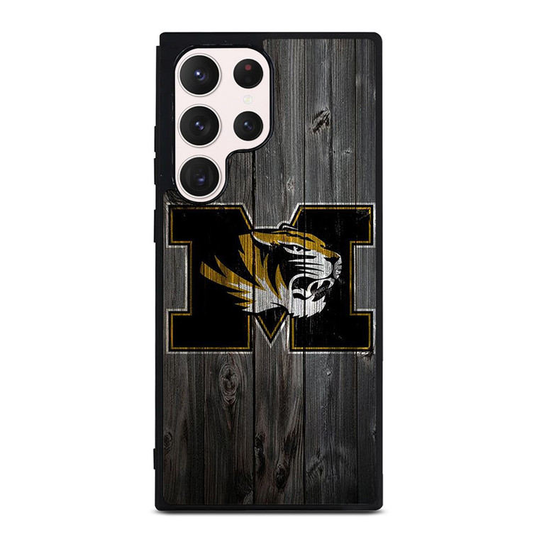 MISSOURI TIGERS FOOTBALL WOOD LOGO Samsung Galaxy S23 Ultra Case Cover