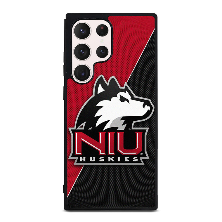 NIU NORTH ILLINOIS HUSKIES CARBON LOGO Samsung Galaxy S23 Ultra Case Cover