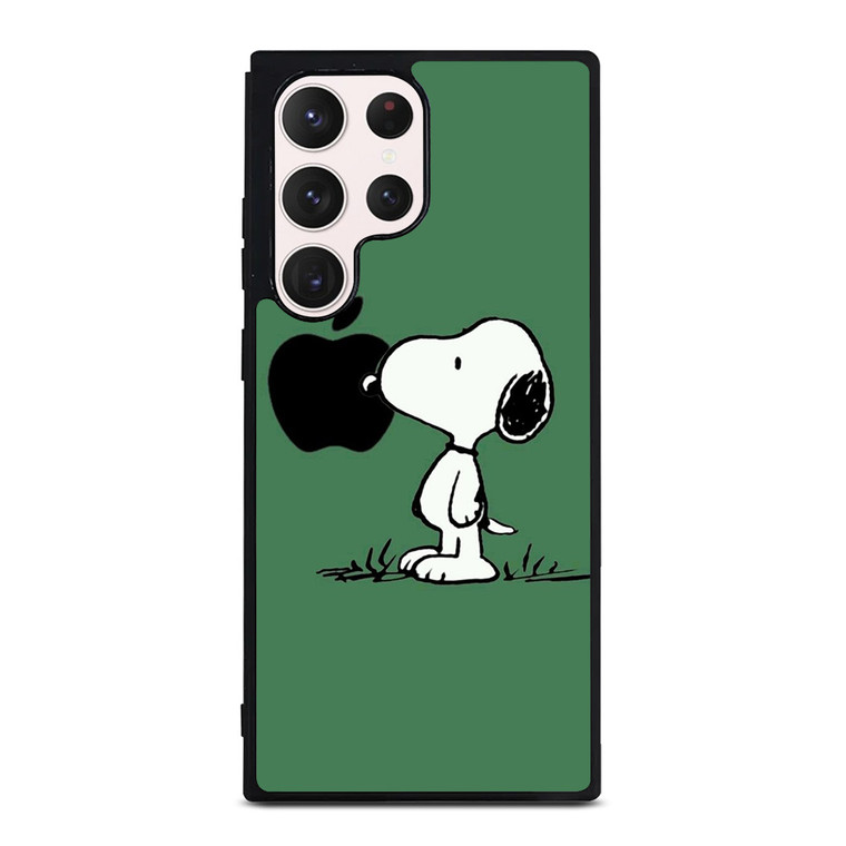 PEANUTS SNOOPY DOG APPLE LOGO Samsung Galaxy S23 Ultra Case Cover PEANUTS SNOOPY DOG APPLE LOGO Samsung Galaxy S23 Ultra Case Cover