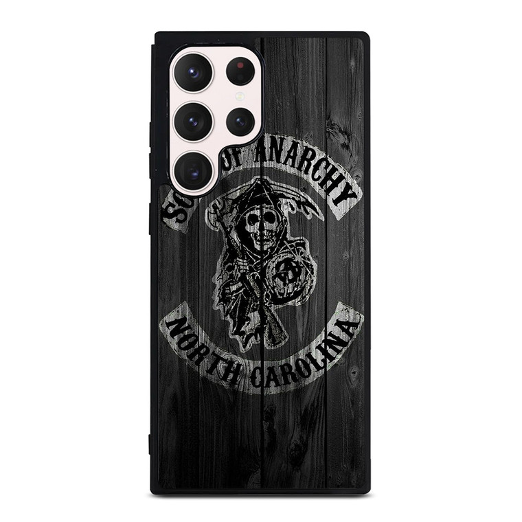 SONS OF ANARCHY NORTH CAROLINA WOOD LOGO Samsung Galaxy S23 Ultra Case Cover