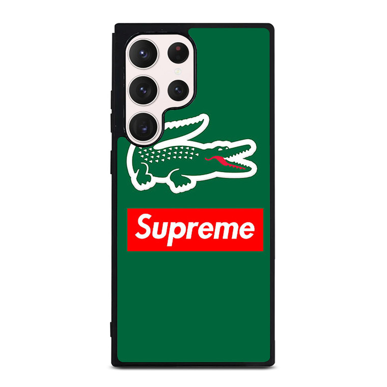 SUPREME X LACOSTE LOGO Samsung Galaxy S23 Ultra Case Cover