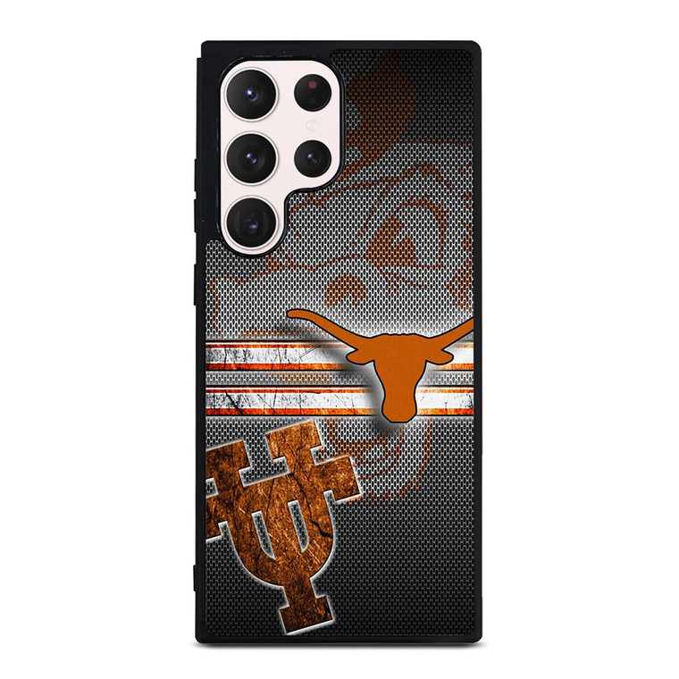 TEXAS LONGHORNS METAL SYMBOL Samsung Galaxy S23 Ultra Case Cover