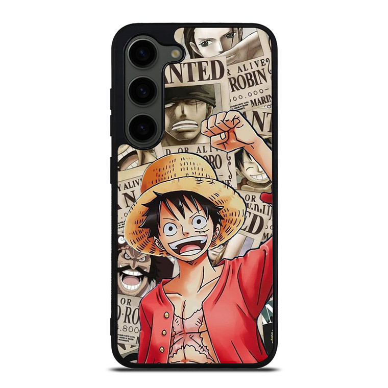 LUFFY WANTED POSTER PATTERN  Samsung Galaxy S23 Plus Case Cover
