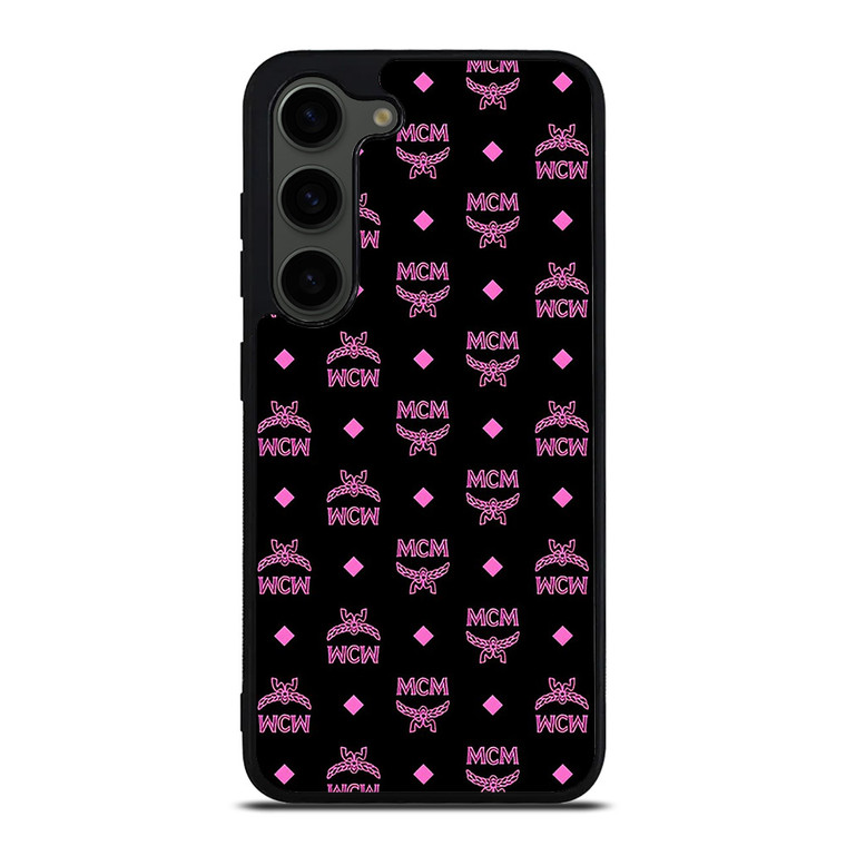 MCM WORLDWIDE BLACK PINK  Samsung Galaxy S23 Plus Case Cover