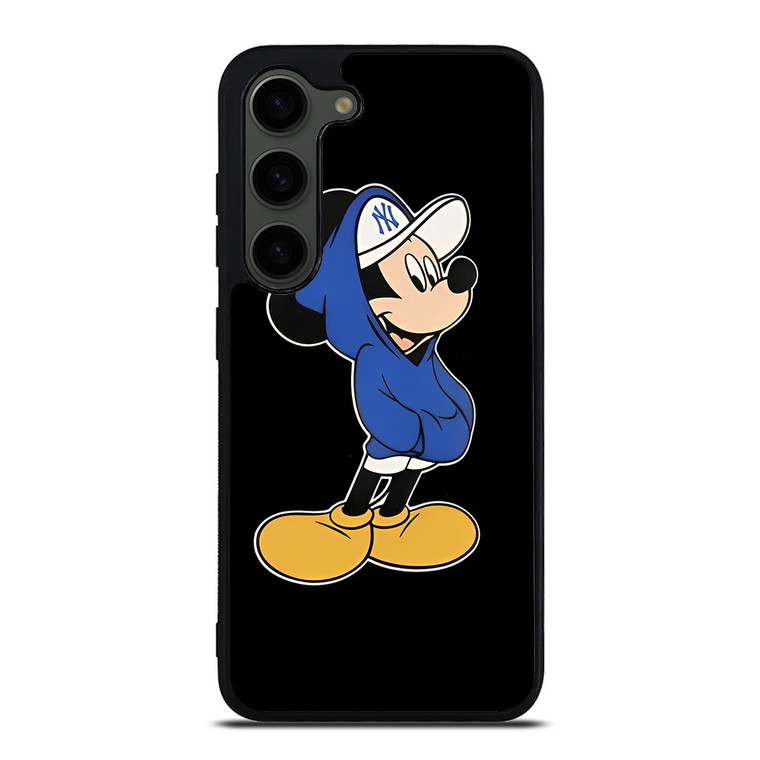 NEW YORK YANKEES MICKEY MOUSE BLACK  Samsung Galaxy S23 Plus Case Cover NEW YORK YANKEES MICKEY MOUSE BLACK  Samsung Galaxy S23 Plus Case Cover