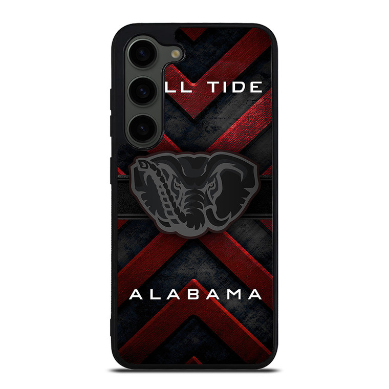 ALABAMA CRIMSON ROLL TIDE METAL EMBLEM Samsung Galaxy S23 Plus Case Cover