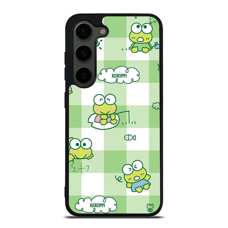 KEROPPI CARTOON TARTAN PATTERN Samsung Galaxy S23 Plus Case Cover