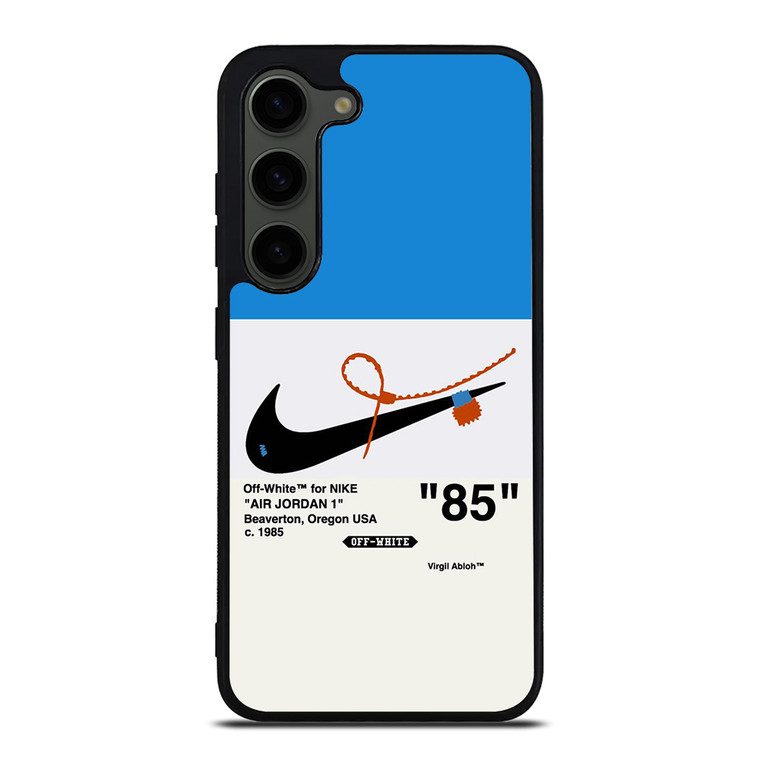 NIKE AIR JORDAN 1OFF WHITE BLUE Samsung Galaxy S23 Plus Case Cover NIKE AIR JORDAN 1OFF WHITE BLUE Samsung Galaxy S23 Plus Case Cover