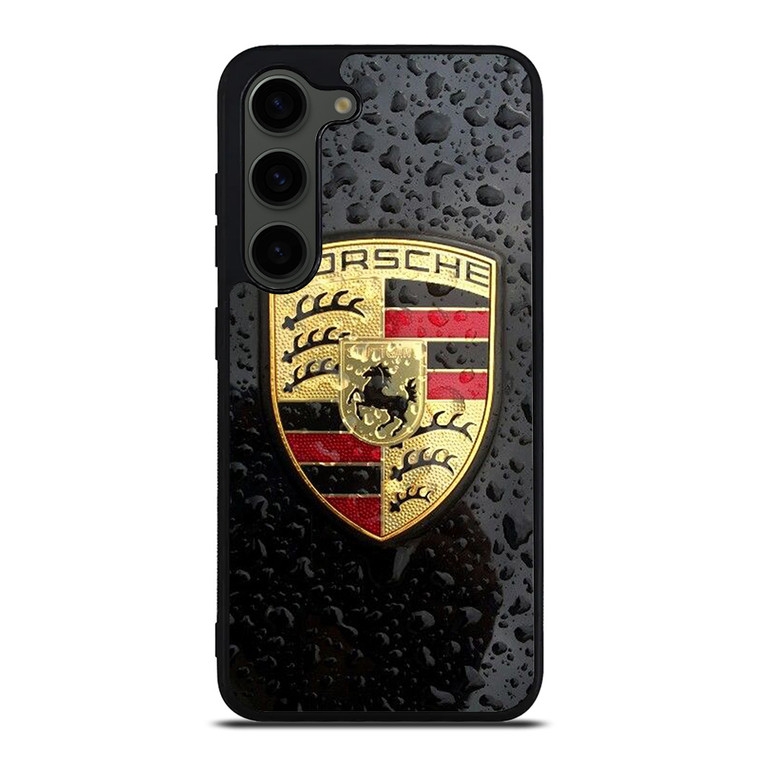 PORSCHE WET EMBLEM Samsung Galaxy S23 Plus Case Cover
