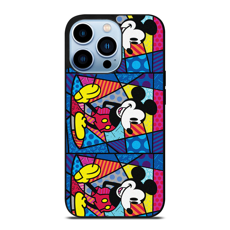 ROMERO BRITTO MICKEY MOUSE COLLAGE iPhone 13 Pro Max Case Cover