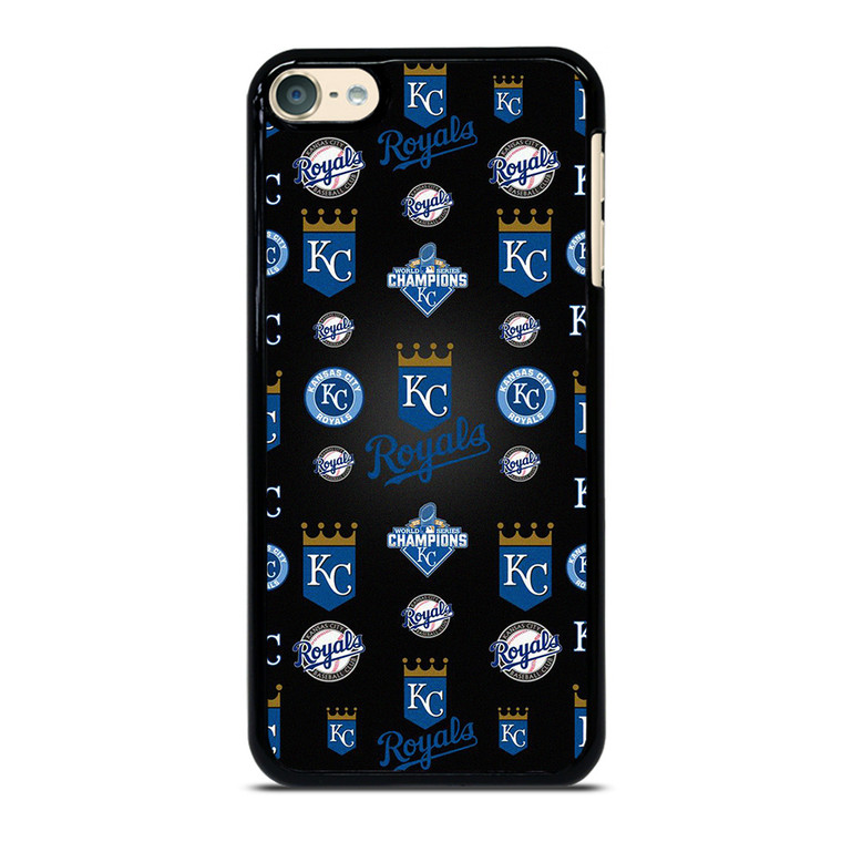 KANSAS CITY ROYALS LOGO PATTERN iPod 6 Case Cover