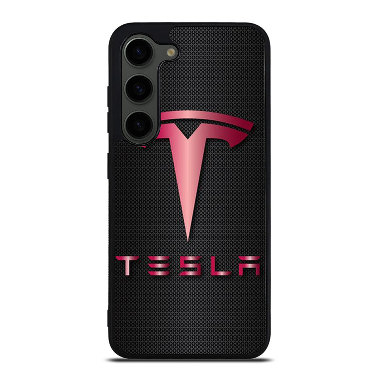 TESLA RED CARBON  Samsung Galaxy S23 Plus Case Cover TESLA RED CARBON  Samsung Galaxy S23 Plus Case Cover