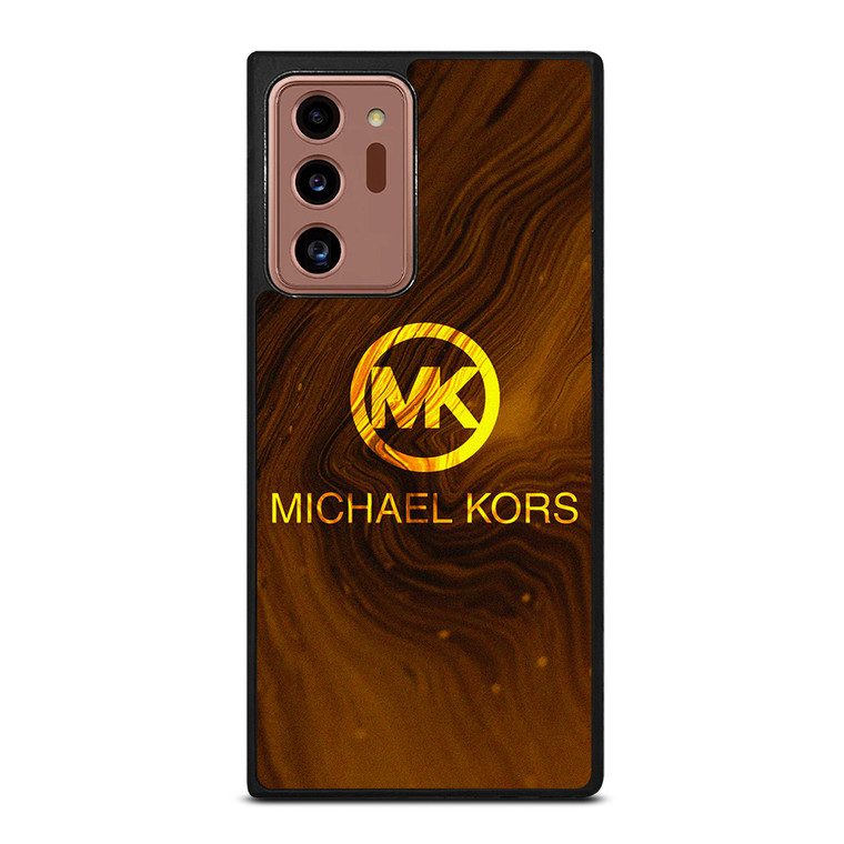 MICHAEL KORS GOLD MARBLE LOGO Samsung Galaxy Note 20 Ultra Case Cover