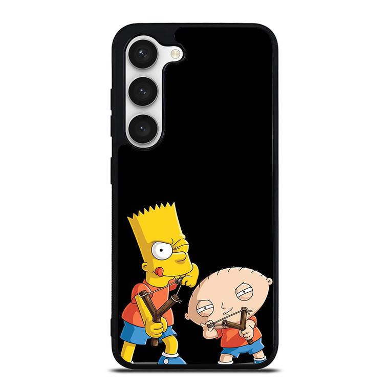 BART SIMPSONS AND GRIFFIN FAMILY GUY  Samsung Galaxy S23 Case Cover BART SIMPSONS AND GRIFFIN FAMILY GUY  Samsung Galaxy S23 Case Cover