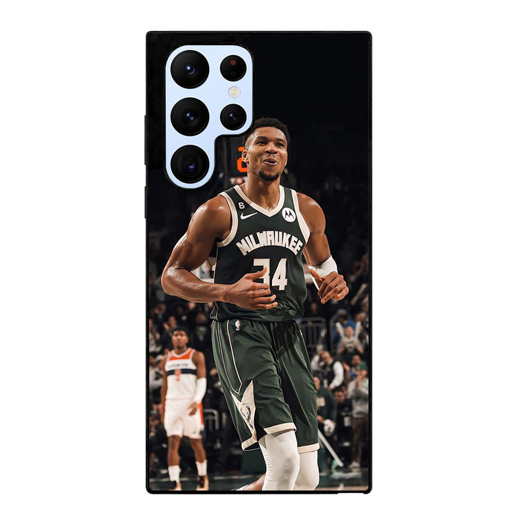 GIANNIS ANTETOKOUNMPO MILWAUKEE BUCKS BASKET Samsung Galaxy S22 Ultra Case Cover