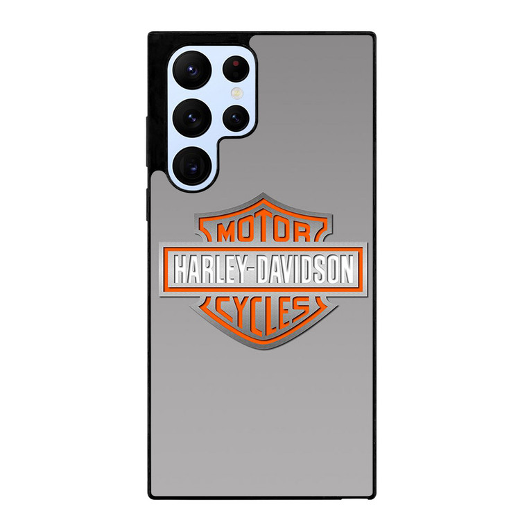 HARLEY DAVIDSON MOTOR GREY LOGO Samsung Galaxy S22 Ultra Case Cover HARLEY DAVIDSON MOTOR GREY LOGO Samsung Galaxy S22 Ultra Case Cover