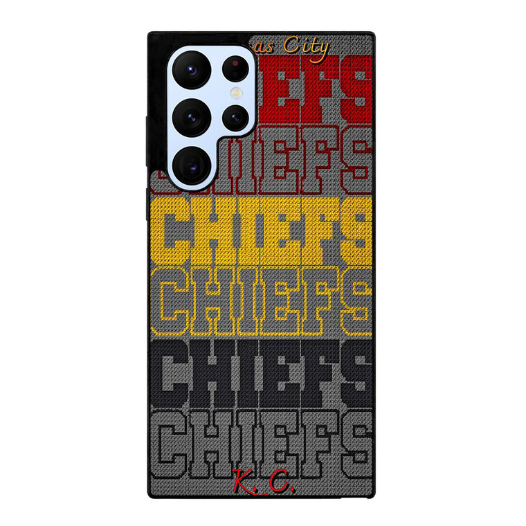 KANSAS CITY CHIEFS METAL SYMBOL Samsung Galaxy S22 Ultra Case Cover
