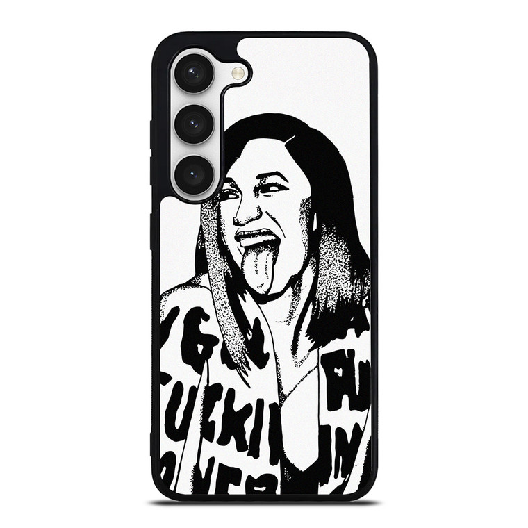 CARDI B CARTOON ILLUSTRATION  Samsung Galaxy S23 Case Cover