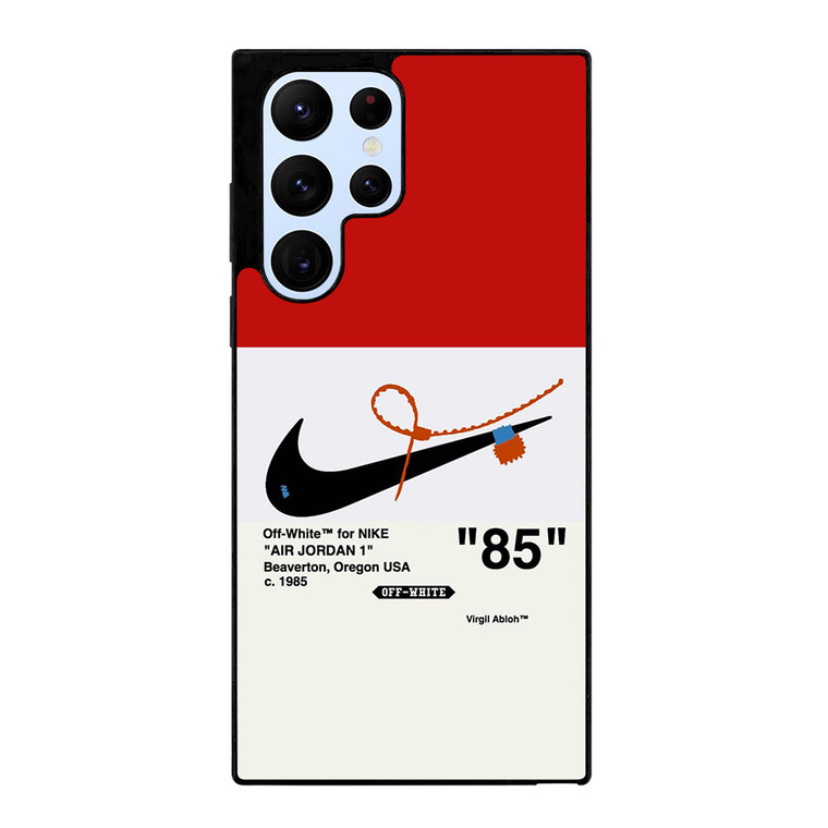 NIKE AIR JORDAN 1OFF WHITE RED Samsung Galaxy S22 Ultra Case Cover