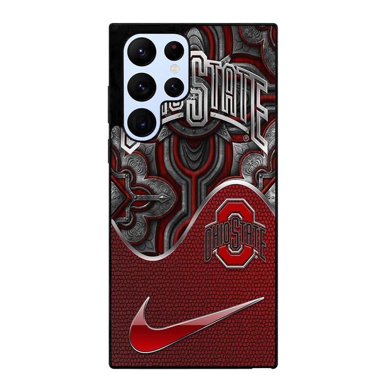 OHIO STATE BUCKEYES METAL EMBLEM Samsung Galaxy S22 Ultra Case Cover OHIO STATE BUCKEYES METAL EMBLEM Samsung Galaxy S22 Ultra Case Cover