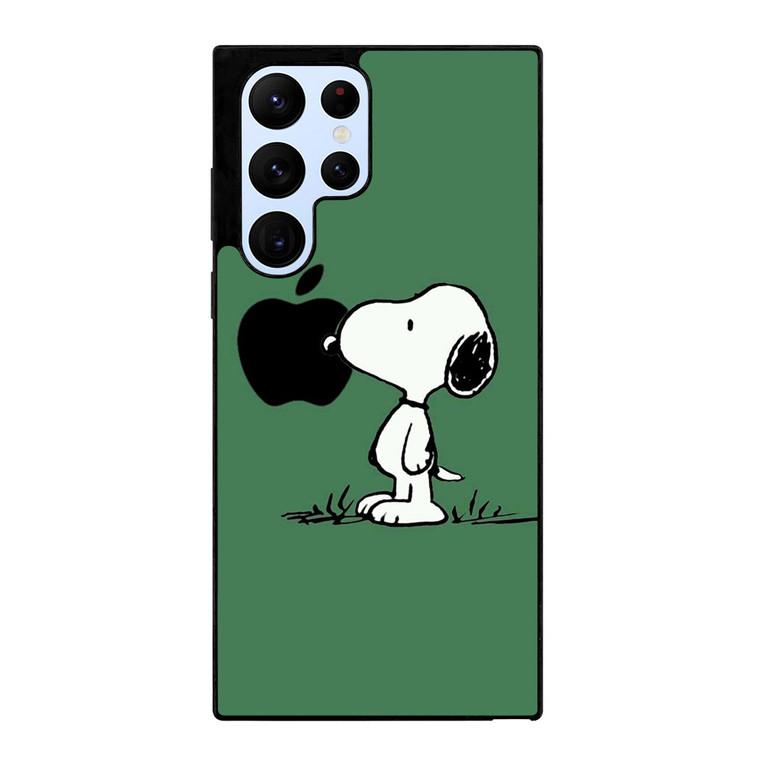 PEANUTS SNOOPY DOG APPLE LOGO Samsung Galaxy S22 Ultra Case Cover PEANUTS SNOOPY DOG APPLE LOGO Samsung Galaxy S22 Ultra Case Cover