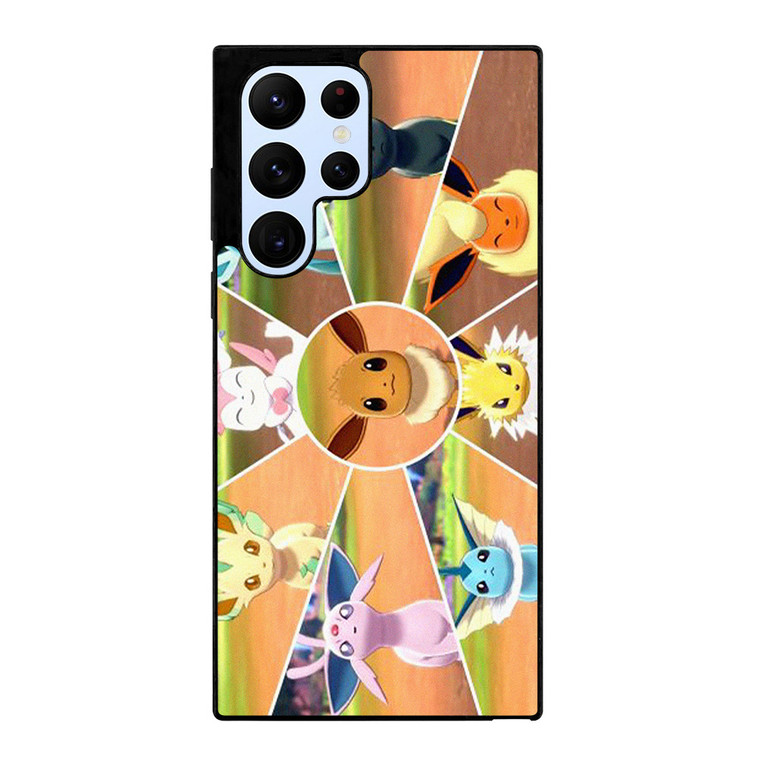 POKEMON EEVEE EVOLUTION COLLAGE Samsung Galaxy S22 Ultra Case Cover POKEMON EEVEE EVOLUTION COLLAGE Samsung Galaxy S22 Ultra Case Cover