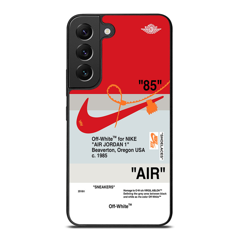 NIKE AIR JORDAN 1 OFF WHITE RED Samsung Galaxy S22 Plus Case Cover