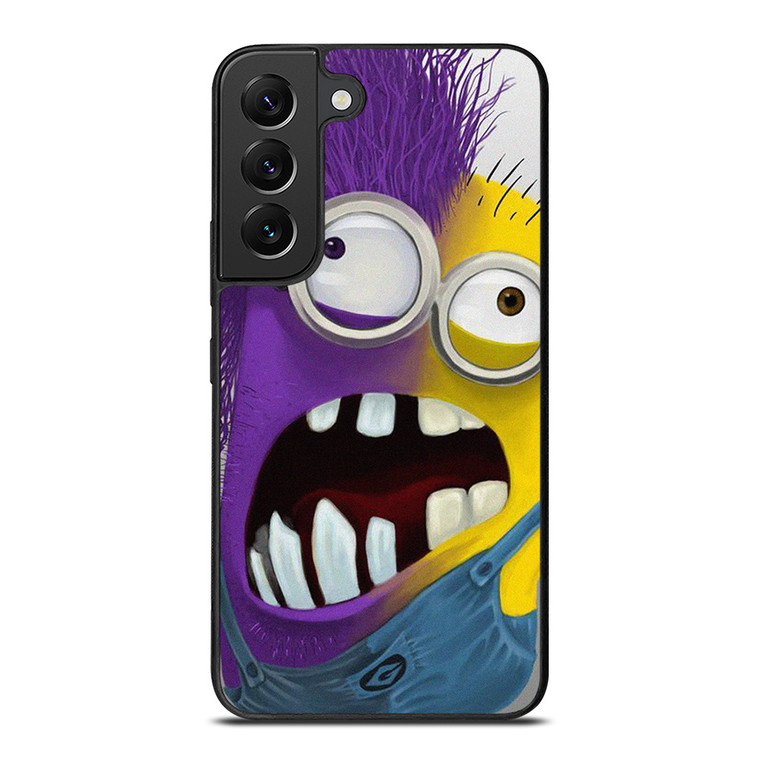 PURPLE HALF MINION CARTOON Samsung Galaxy S22 Plus Case Cover