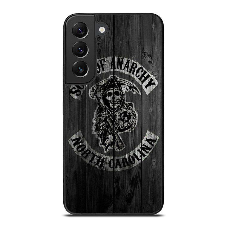 SONS OF ANARCHY NORTH CAROLINA WOOD LOGO Samsung Galaxy S22 Plus Case Cover