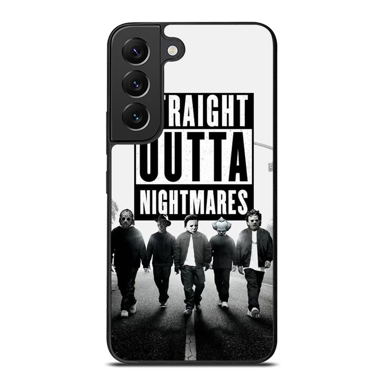 STRAIGHT OUTTA NIGHTMARES HORROR MOVIES CHARACTERS Samsung Galaxy S22 Plus Case Cover STRAIGHT OUTTA NIGHTMARES HORROR MOVIES CHARACTERS Samsung Galaxy S22 Plus Case Cover