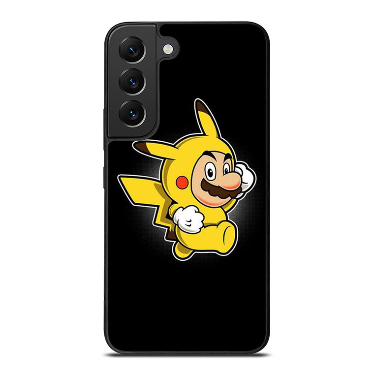 SUPER MARIO BROS X PIKACHU POKEMON Samsung Galaxy S22 Plus Case Cover