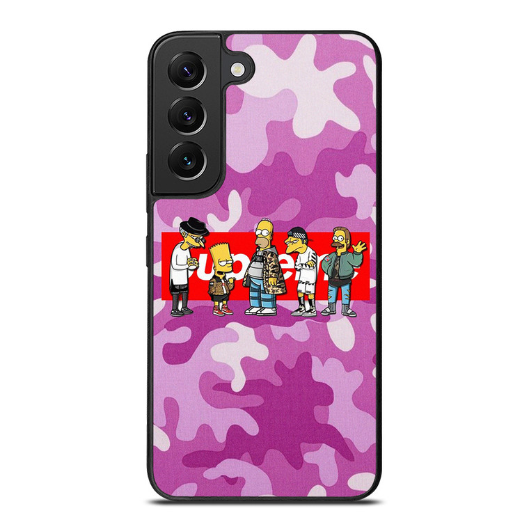 SUPREME THE SIMPSONS CAMO PURPLE Samsung Galaxy S22 Plus Case Cover SUPREME THE SIMPSONS CAMO PURPLE Samsung Galaxy S22 Plus Case Cover