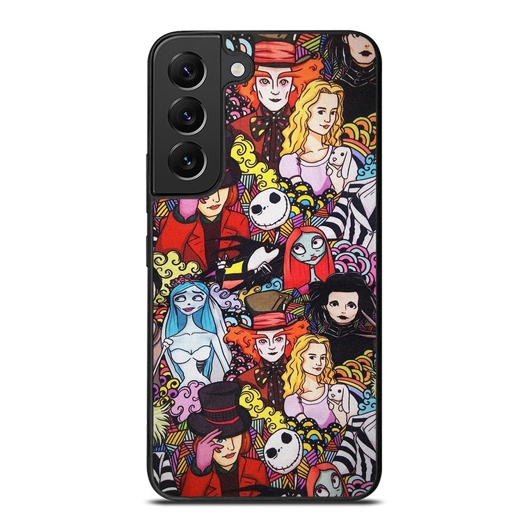 TIM BURTON HORROR MOVIE COLLAGE Samsung Galaxy S22 Plus Case Cover