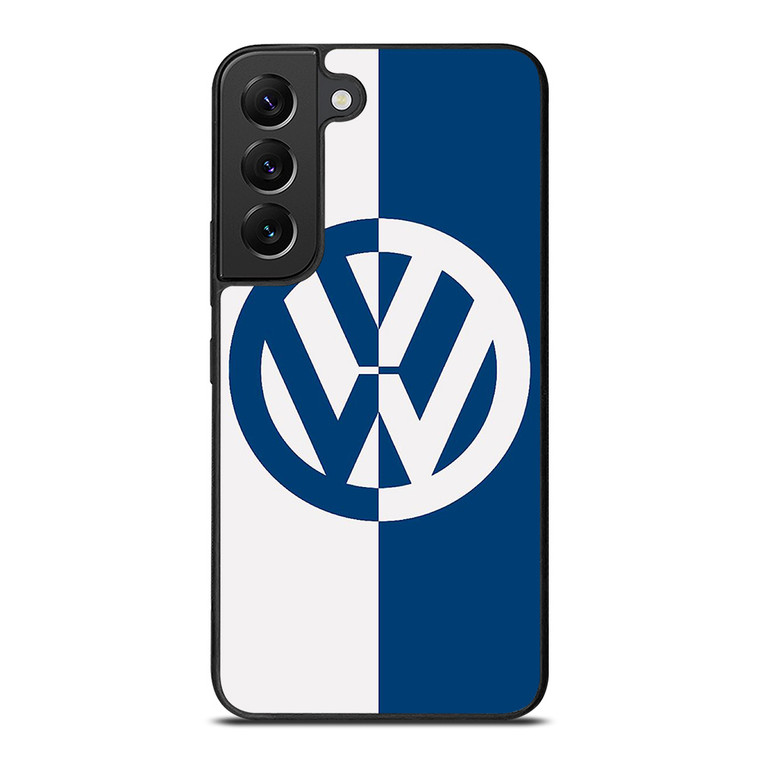 VW VOLKSWAGEN SLICED BLUE LOGO Samsung Galaxy S22 Plus Case Cover