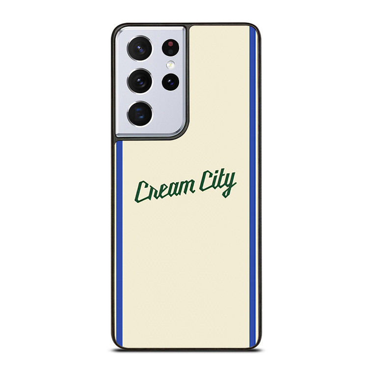 MILAUKEE BUCKS CREAM CITY BASKETBALL KIT Samsung Galaxy S21 Ultra Case Cover