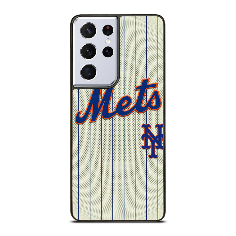 NEW YORK METS BASEBALL STRIPE SYMBOL Samsung Galaxy S21 Ultra Case Cover